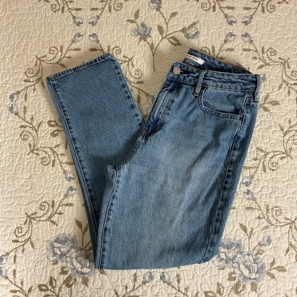 PacSun Mom Jean Womens 27 Blue Excellent High Rise Straight Leg Denim